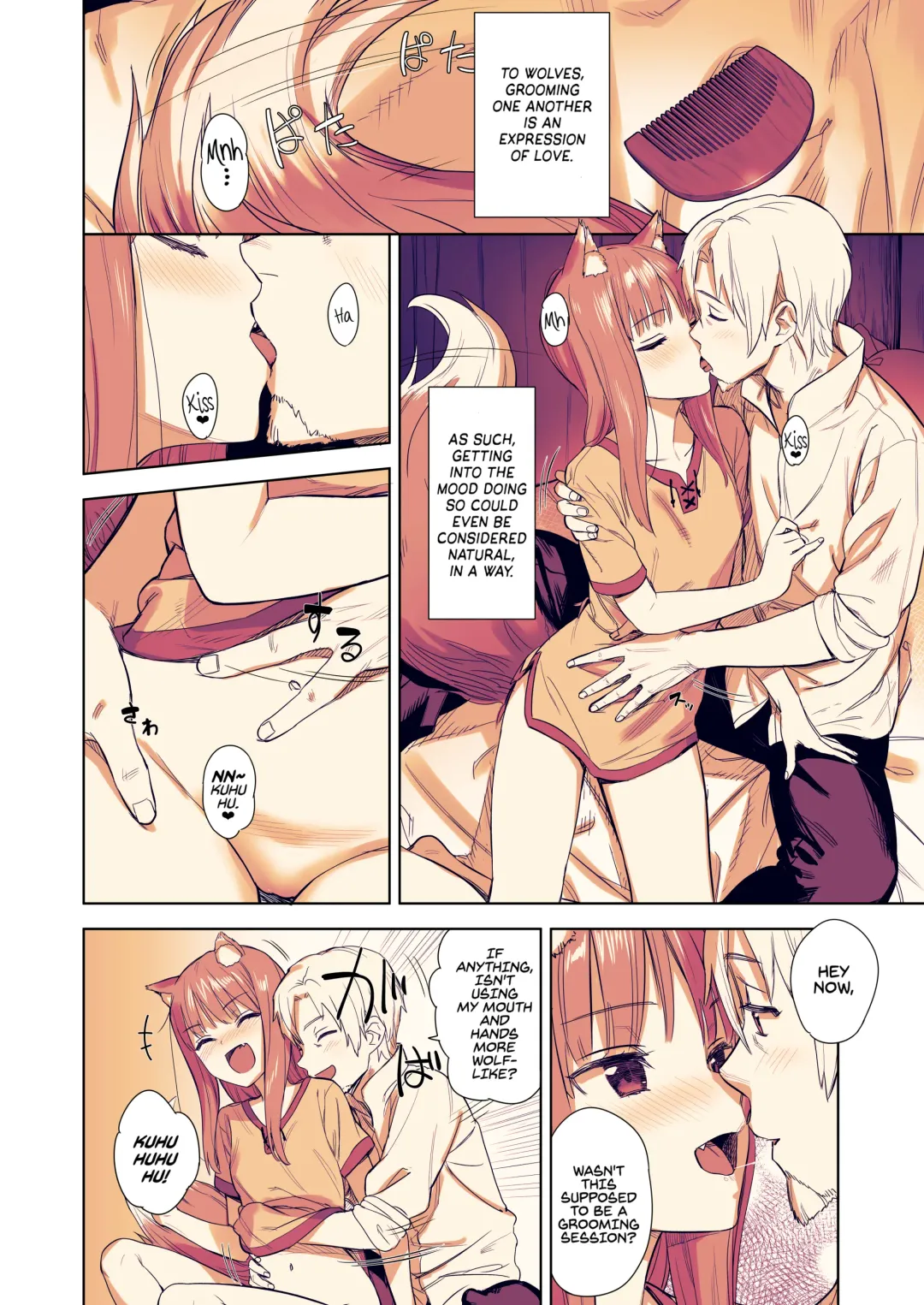 [Kawakami Rokkaku - Takanashi Rei] Wacchi to Shippori Kezukuroi Hon | Affectionate Grooming With Me (decensored) Fhentai - Page 5