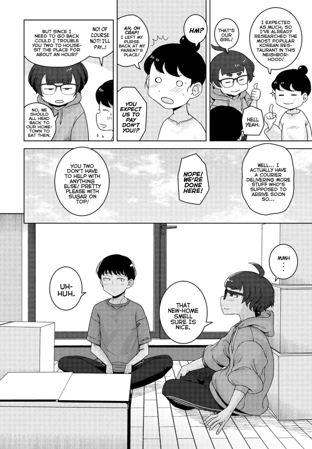 [Hagger] Shinyuu no Shinkyo "Nite" | [Chillin' At] Our Best-Friend's New Home Fhentai - Page 2