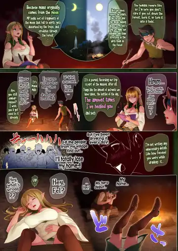 Fel to Mana no Mori -Taieki de Tairyoku Kaifuku sasetekureru Bakunyuu Healer Elf- | Fel and the Forest of Mana -The big titty elf healer recovers my stamina with her bodily fluids- Fhentai - Page 21