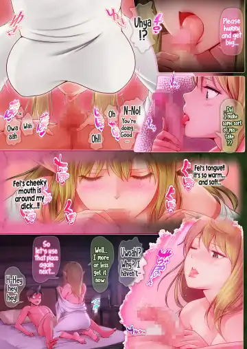 Fel to Mana no Mori -Taieki de Tairyoku Kaifuku sasetekureru Bakunyuu Healer Elf- | Fel and the Forest of Mana -The big titty elf healer recovers my stamina with her bodily fluids- Fhentai - Page 32