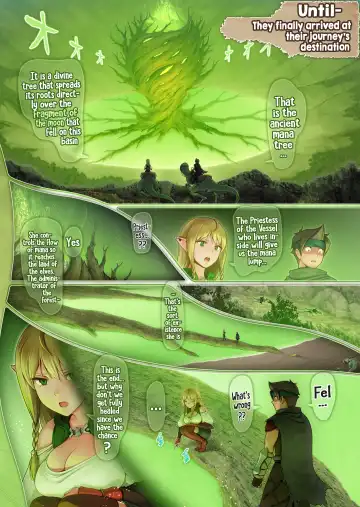 Fel to Mana no Mori -Taieki de Tairyoku Kaifuku sasetekureru Bakunyuu Healer Elf- | Fel and the Forest of Mana -The big titty elf healer recovers my stamina with her bodily fluids- Fhentai - Page 41