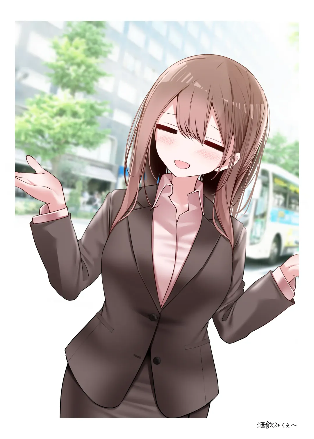 [Oouso] 会社に行きたくないOLちゃんフルカラーイラスト集 Fhentai - Page 14