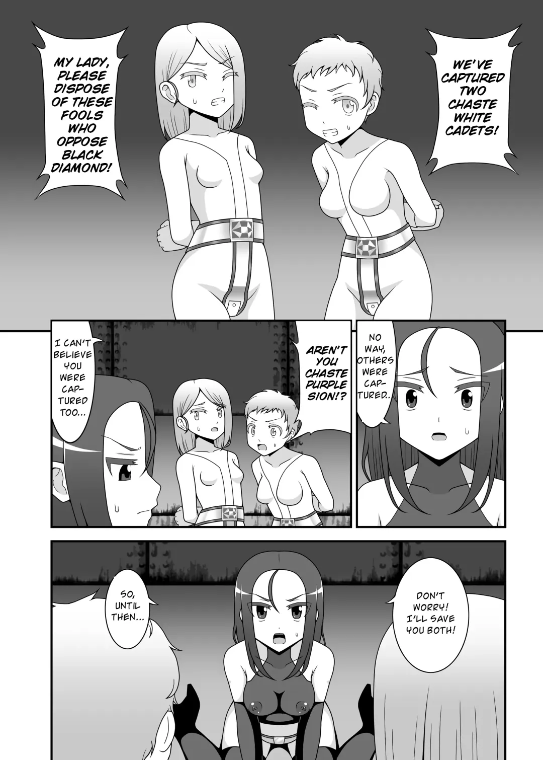 [Icelee] Teisou Sentai Virginal Colors Ch.2 | Chastity Sentai Chaste Colors Ch.2 Fhentai - Page 12