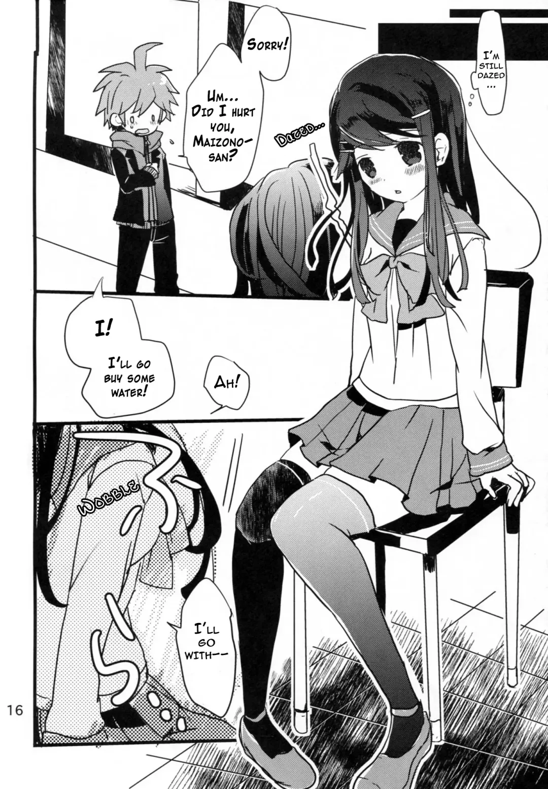 [Koshimura] Naegi to Maizono-san ga Tsukiatteru Zentei no Manga Fhentai - Page 15