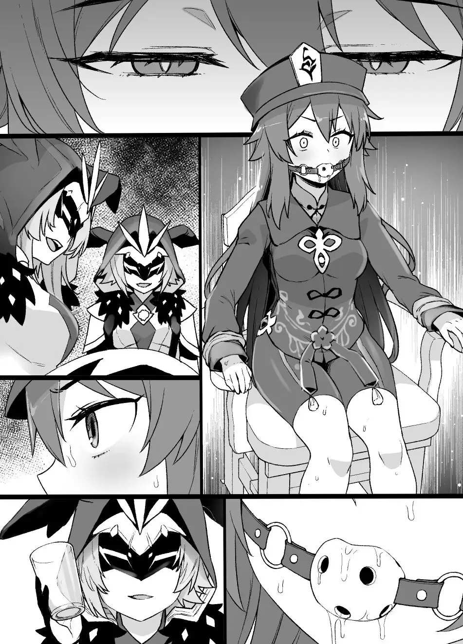 [Kusayarou] Genshin Impact Hu Tao Chikubi Zeme Manga Fhentai - Page 6