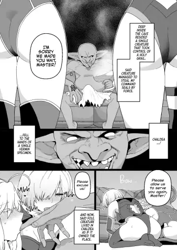 [Kireina Mochi - Mo] Artoria to Mash, Goblin Kan Manga | Artoria and Mashu Violated by a Goblin! Fhentai - Page 2