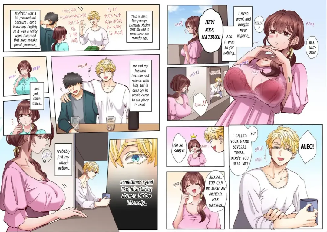 [Azumaya Manju] "Okusan no Ana, Ore no de Fusai de Agemasu ne?" Yokkyuu Fuman na Hitozuma ga Rinjin Ryuugakusei no XL Chinpo ni Ochiru made... | I'll plug your hole with my cock, okay, ma'am? 1 [Full Color] 1 Fhentai - Page 4