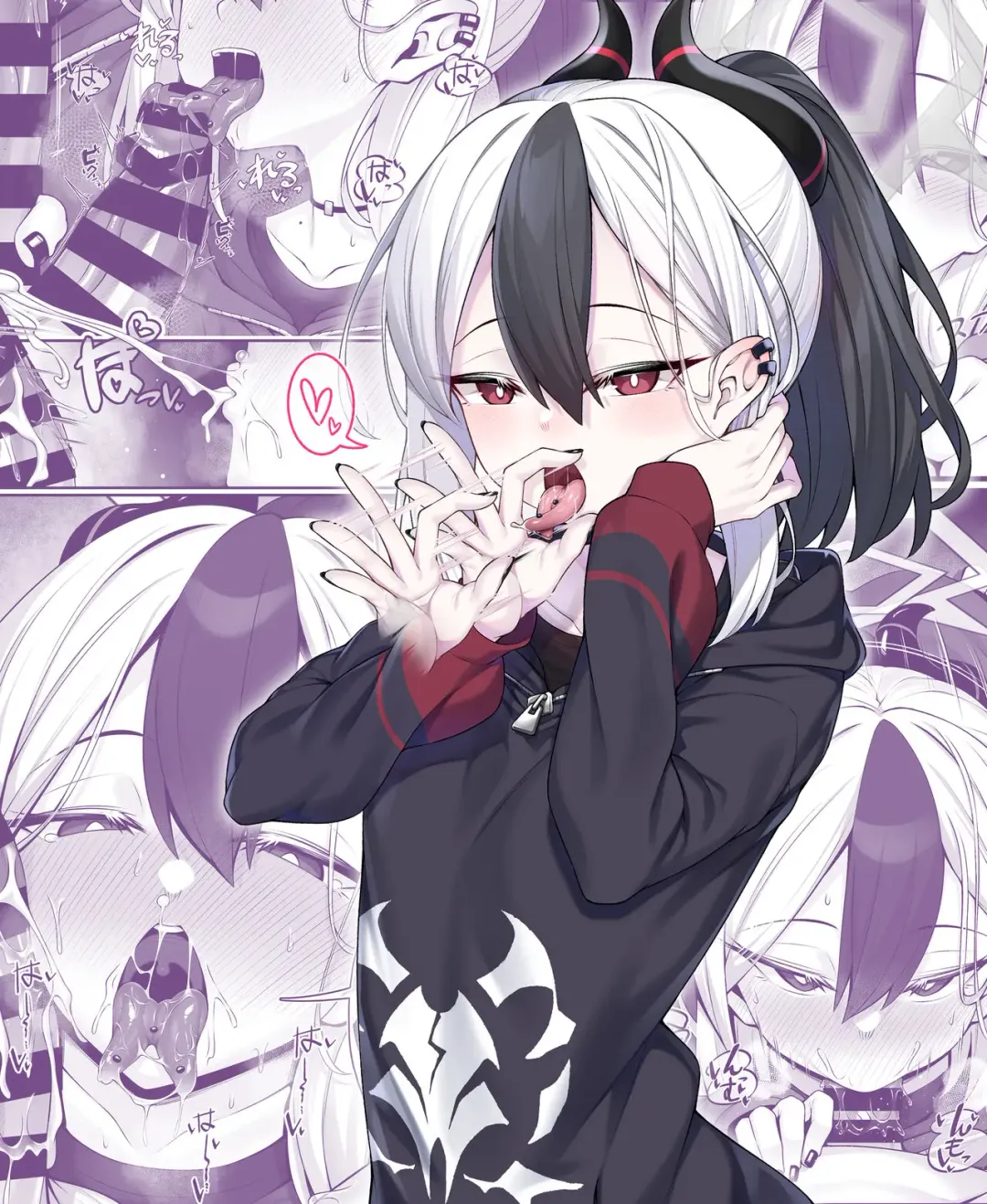 [Watosu Mama] Sputum Shita-pi Kayoko ni Fella de Nuite Morau dake no Tanpen Manga Fhentai - Page 8