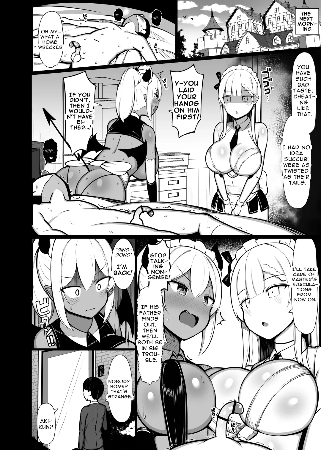 [Jakko] Goshujin-sama no Ochinchin wa Yuzurenai ~Succubus Maid to Nukirobo Maid~ Fhentai - Page 26