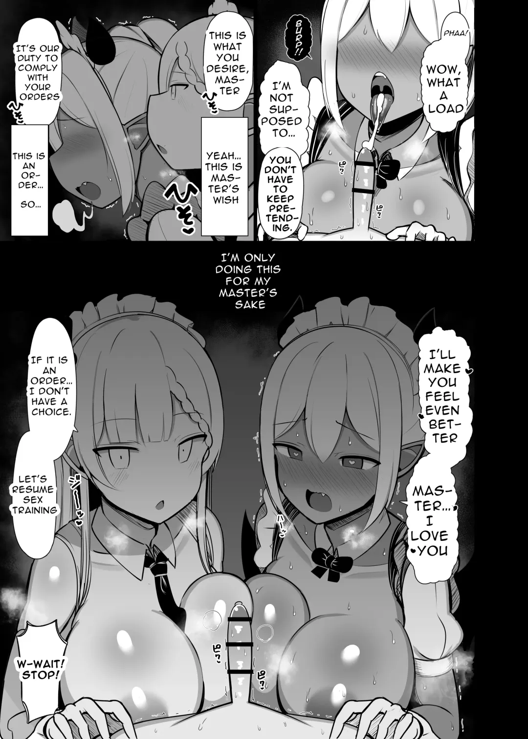 [Jakko] Goshujin-sama no Ochinchin wa Yuzurenai ~Succubus Maid to Nukirobo Maid~ Fhentai - Page 33