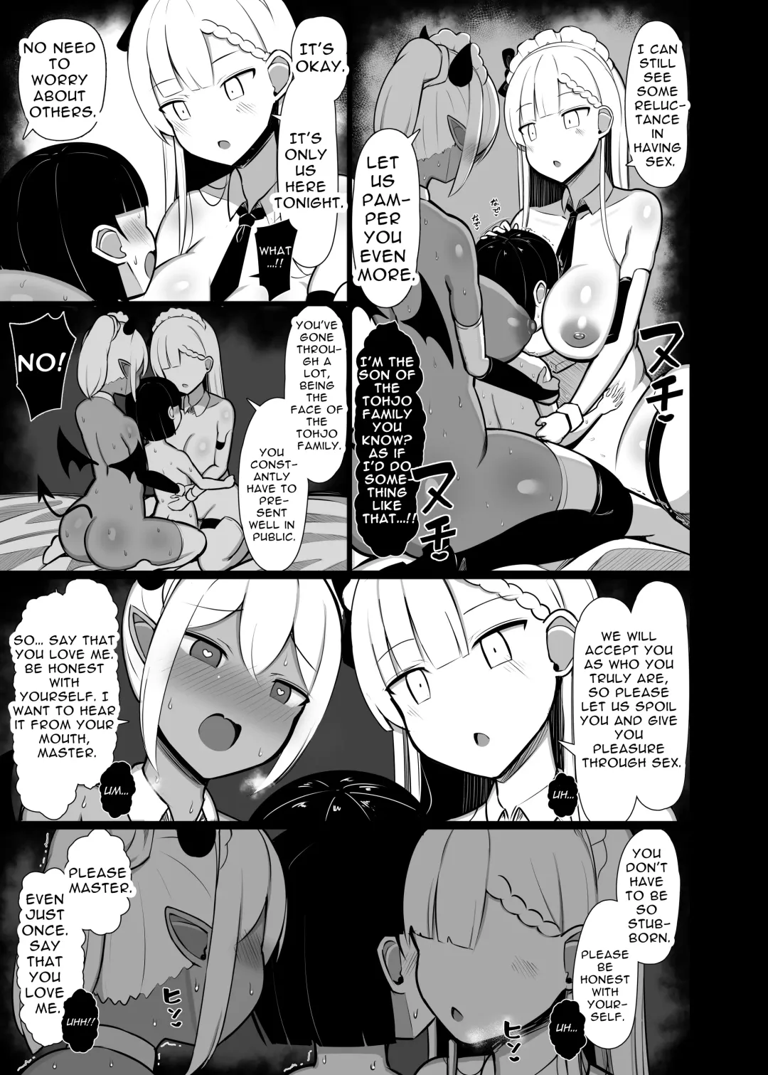 [Jakko] Goshujin-sama no Ochinchin wa Yuzurenai ~Succubus Maid to Nukirobo Maid~ Fhentai - Page 35