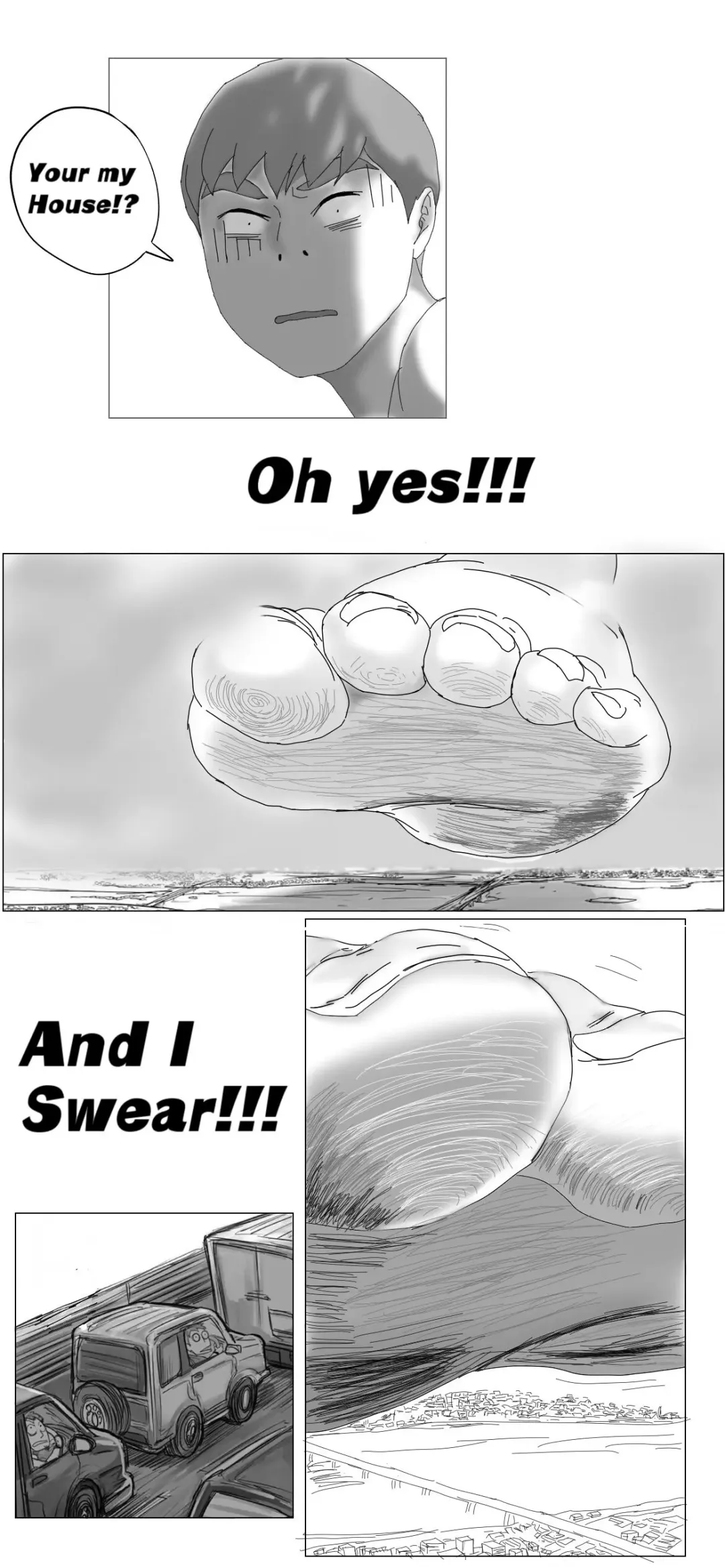 Attack Of The Giantess House! Ch1-2 Fhentai - Page 22