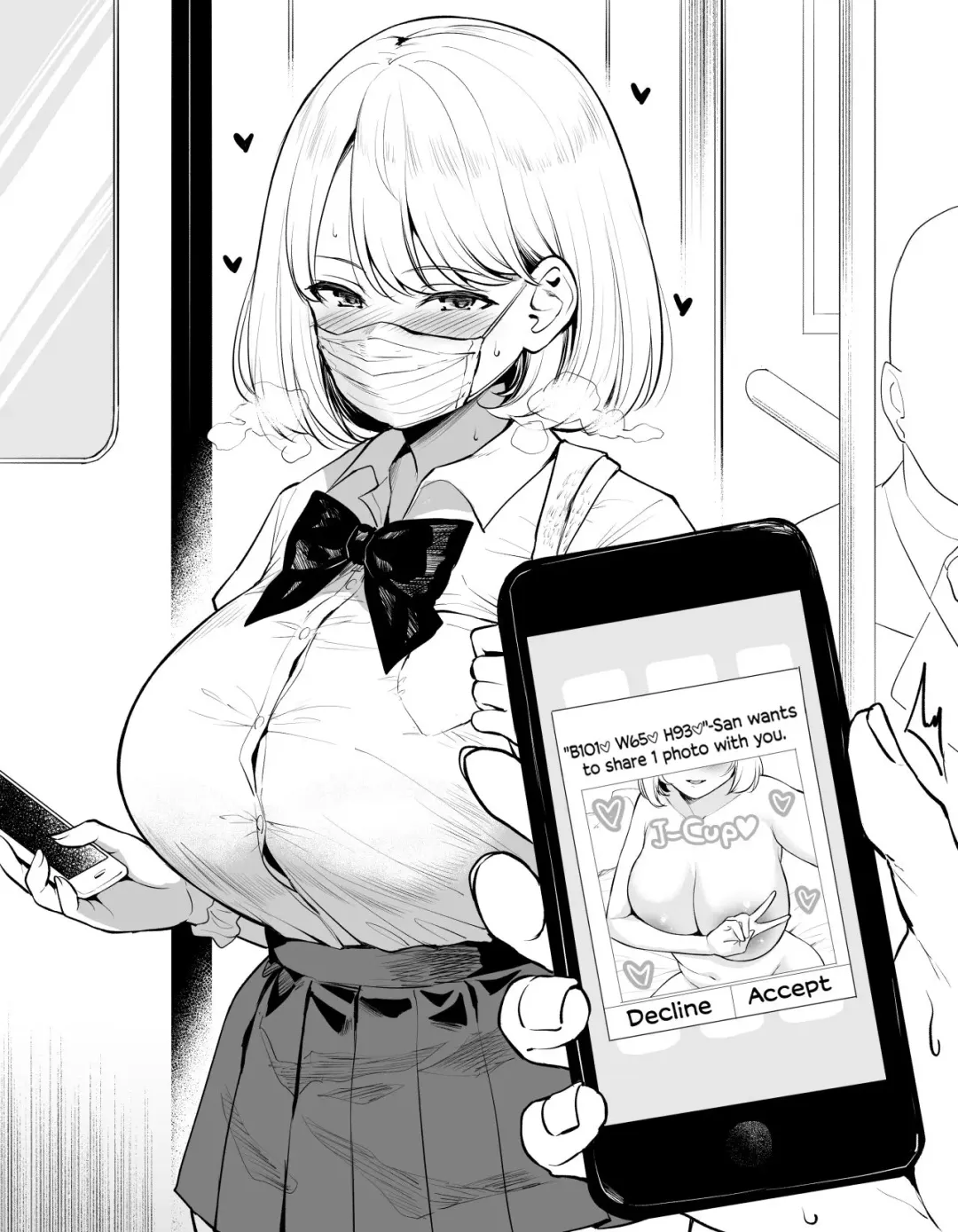[Yue] Maiasa Densha de Issho ni Naru JK ga Gazou Kyouyuu de Sekuhara Shitekuru | The High School Girl I Ride The Train With Every Morning Sexually Harasses Me With Image Sharing Fhentai - Page 1