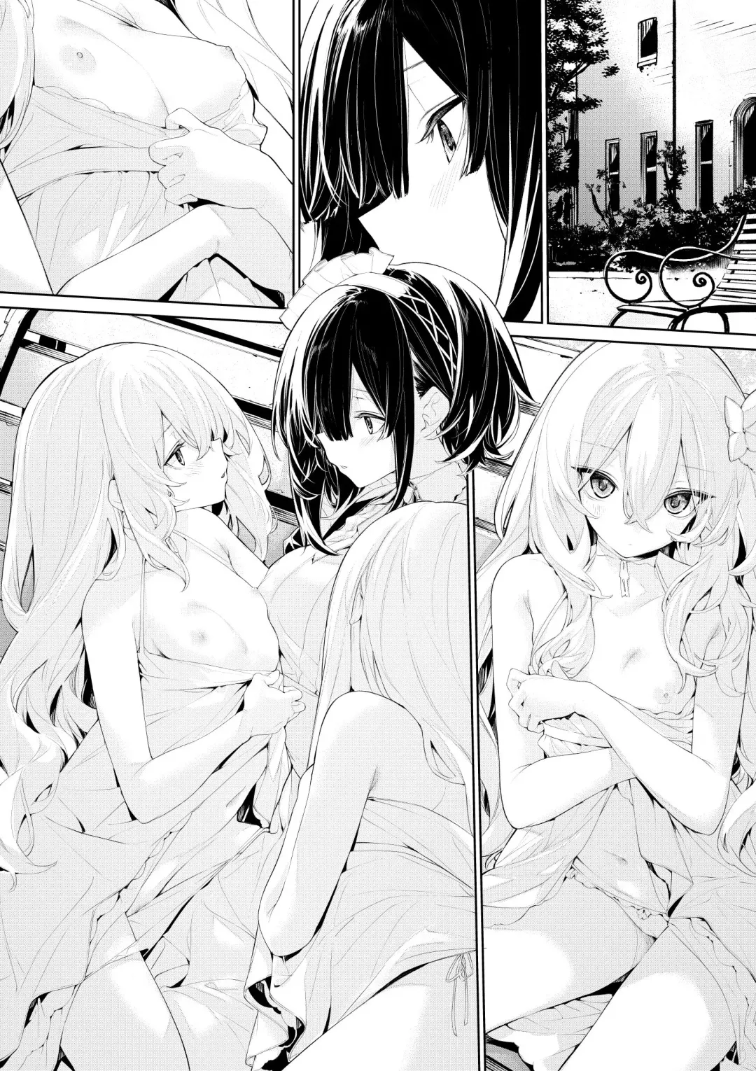 [Zanka] Soto de  Maid-san o Yuuwaku Suru Shimai no  Ojou-sama Fhentai - Page 7