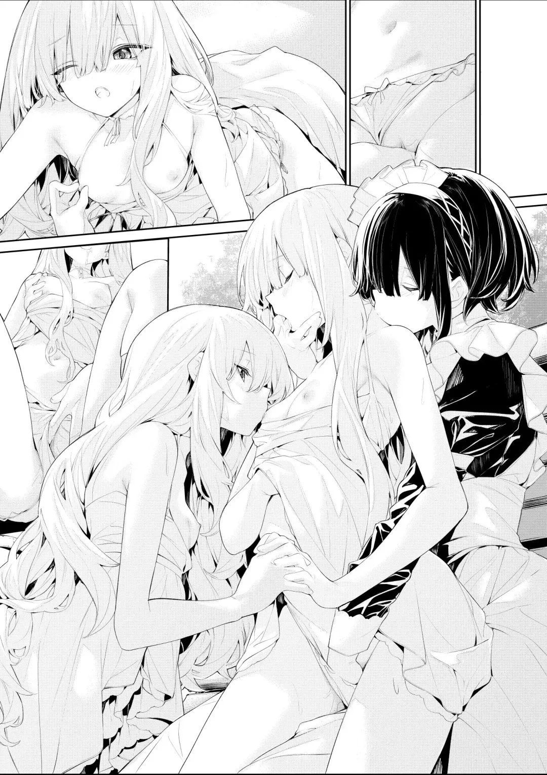 [Zanka] Soto de  Maid-san o Yuuwaku Suru Shimai no  Ojou-sama Fhentai - Page 9