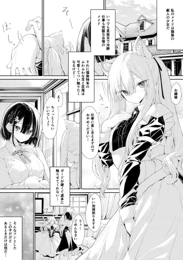 Read [Zanka] Fudan wa Sokkenai kedo, Hatsujouki ni Naru to Ojou-sama ni   Amaama ni Amaechau Nekomimi Maid-san - Fhentai