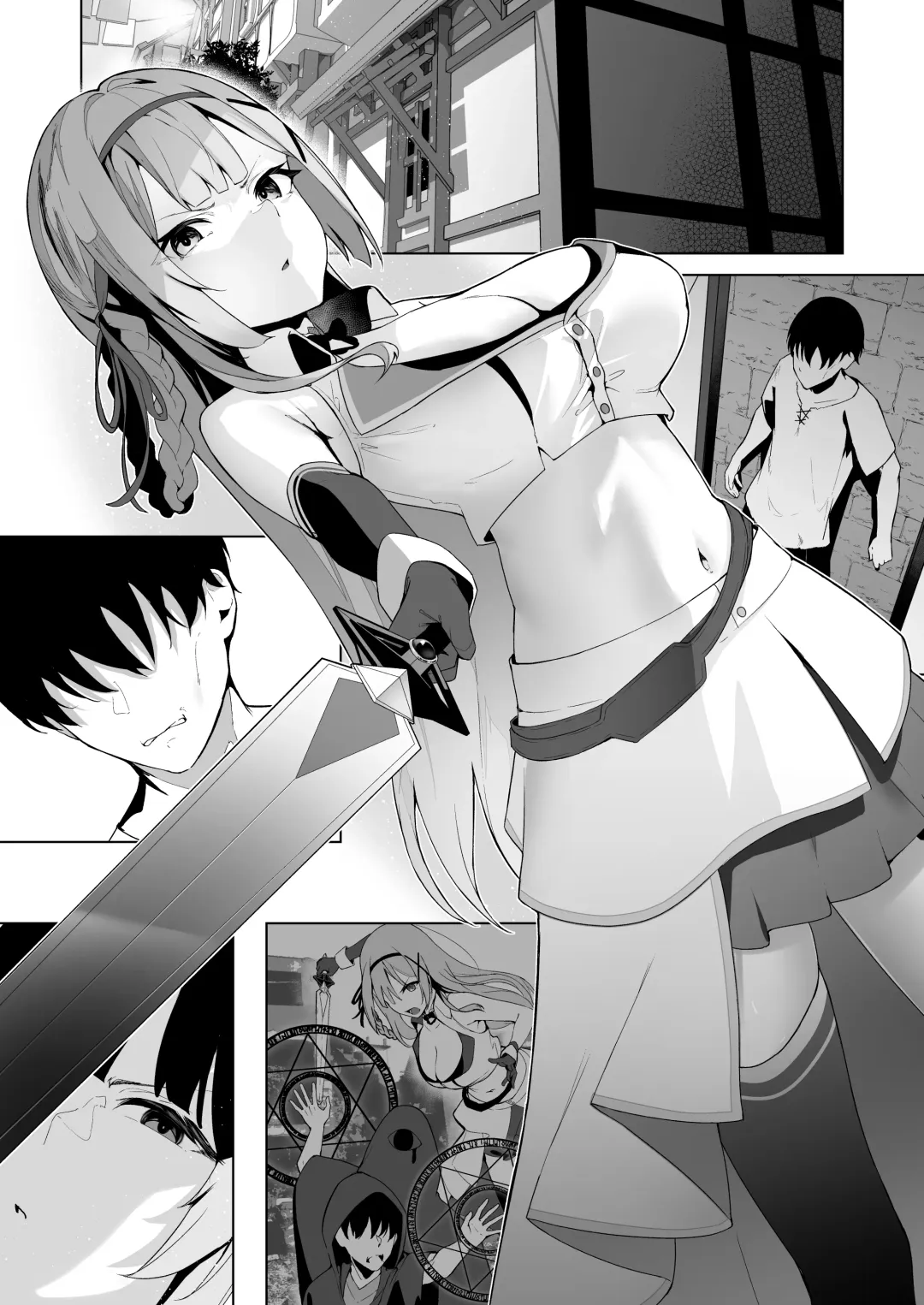 [Akausu Ko - Gairou - Nikujaga] Daraku Taishitsu -Onnanoko o Dame ni Suru Oji-san ni Tsukamatte Shimau Hime Kishi Monogatari- Fhentai - Page 38