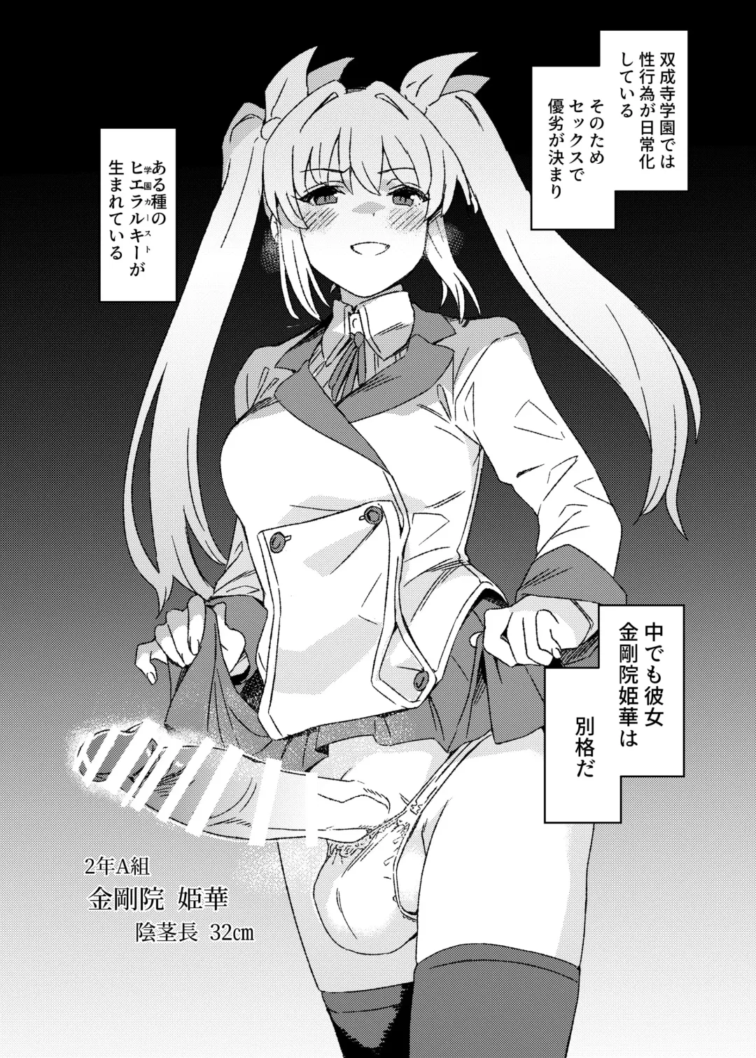 [Momo No Suidousui] Futanari Jijo Gakuen Gakunai Report Fhentai - Page 10