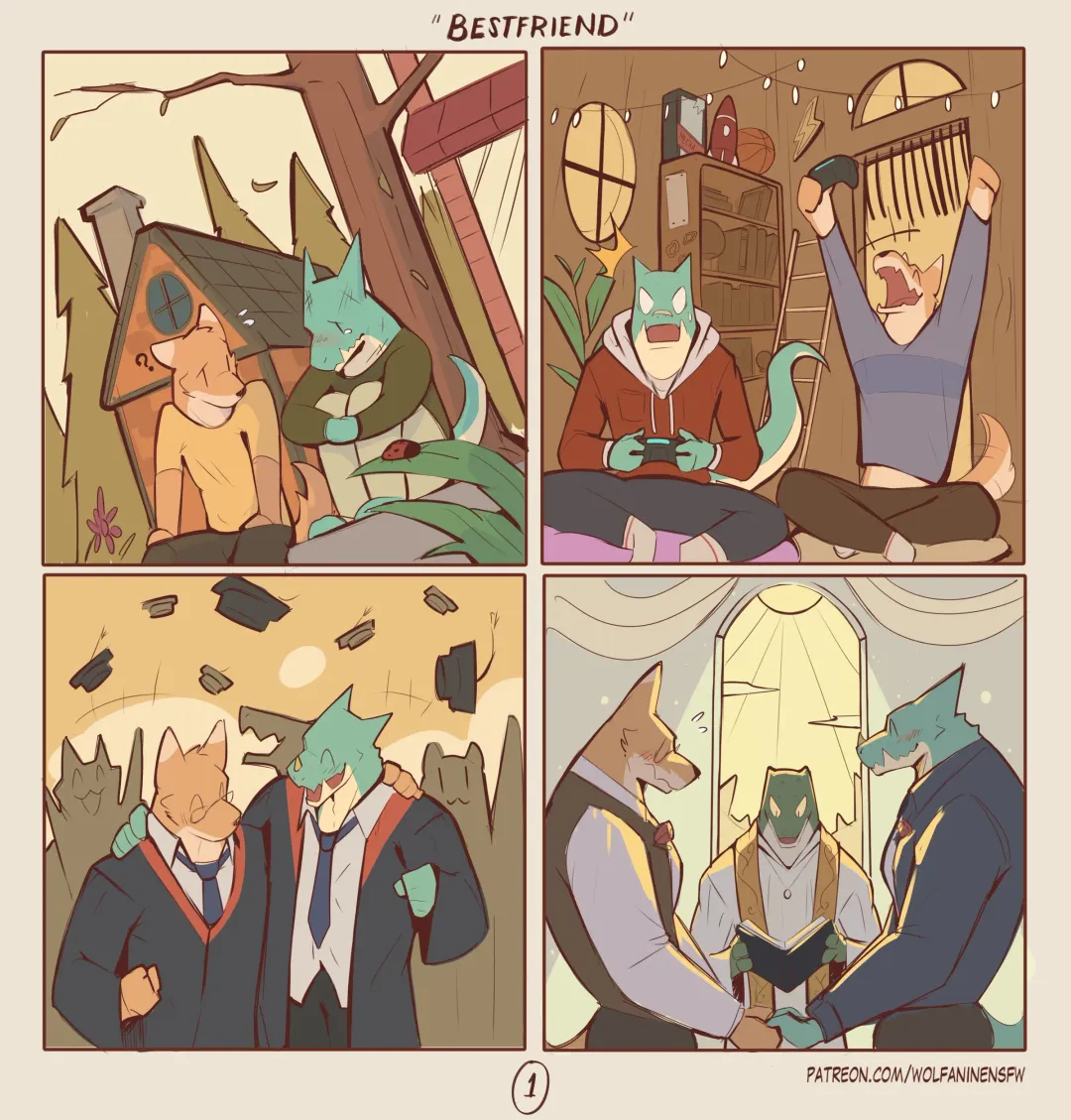 [Wolfanine] Best Friend Fhentai - Page 1
