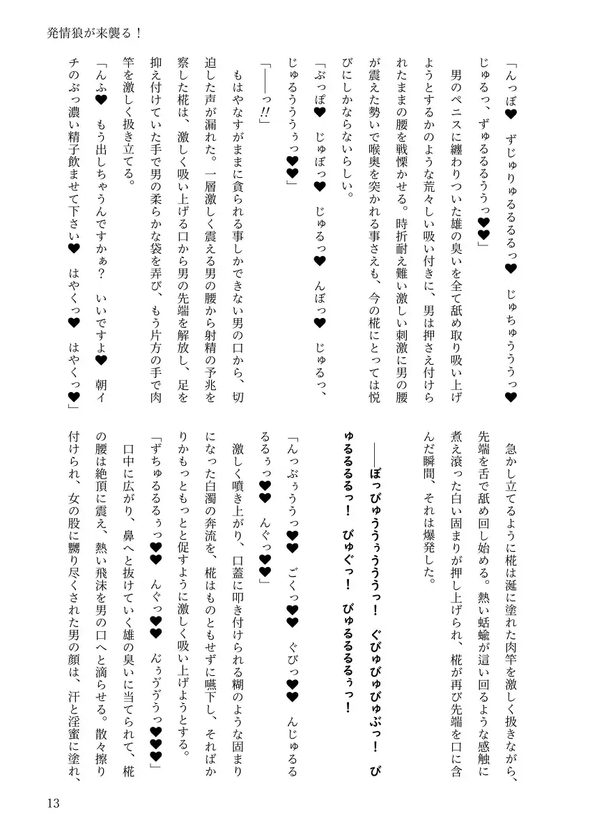 [Chin] 【例大祭20新刊】東方R-18小説本「発情狼が来襲る！」 Fhentai - Page 12