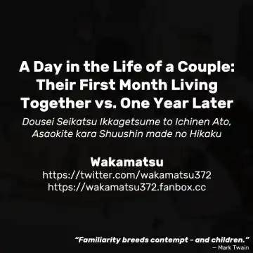 [Wakamatsu] Dousei Seikatsu Ikkagetsume to Ichinen Ato, Asaokite kara Shuushin made no Hikaku | A Day in the Life of a Couple: Their First Month Living Together vs. One Year Later Fhentai - Page 29