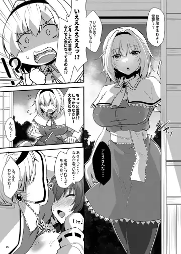 [Kirisaki Byakko] Wakasagihime ga Reimu to Alice ni Hyoui Shitara Fhentai - Page 14