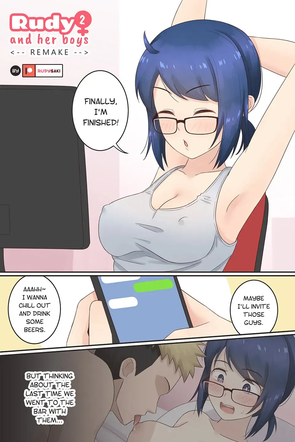 [Rudy Saki] Rudy and Her Boys Remake Ch.2 Fhentai - Page 1