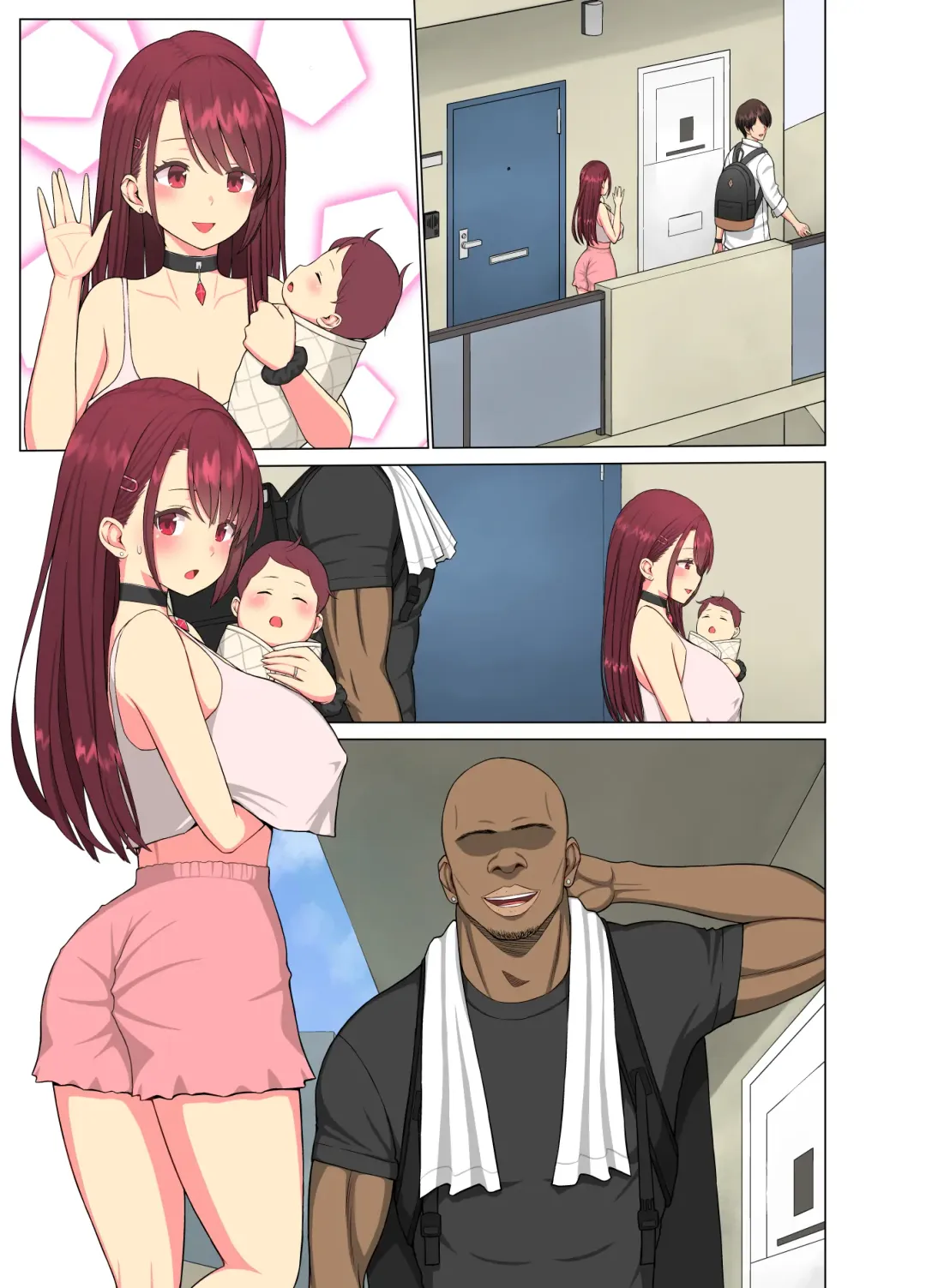 Kurui Tsuma~Komochi Joshidaisei Hitozuma ni Shinobiyoru Kuroi Kyokon~ Fhentai - Page 42