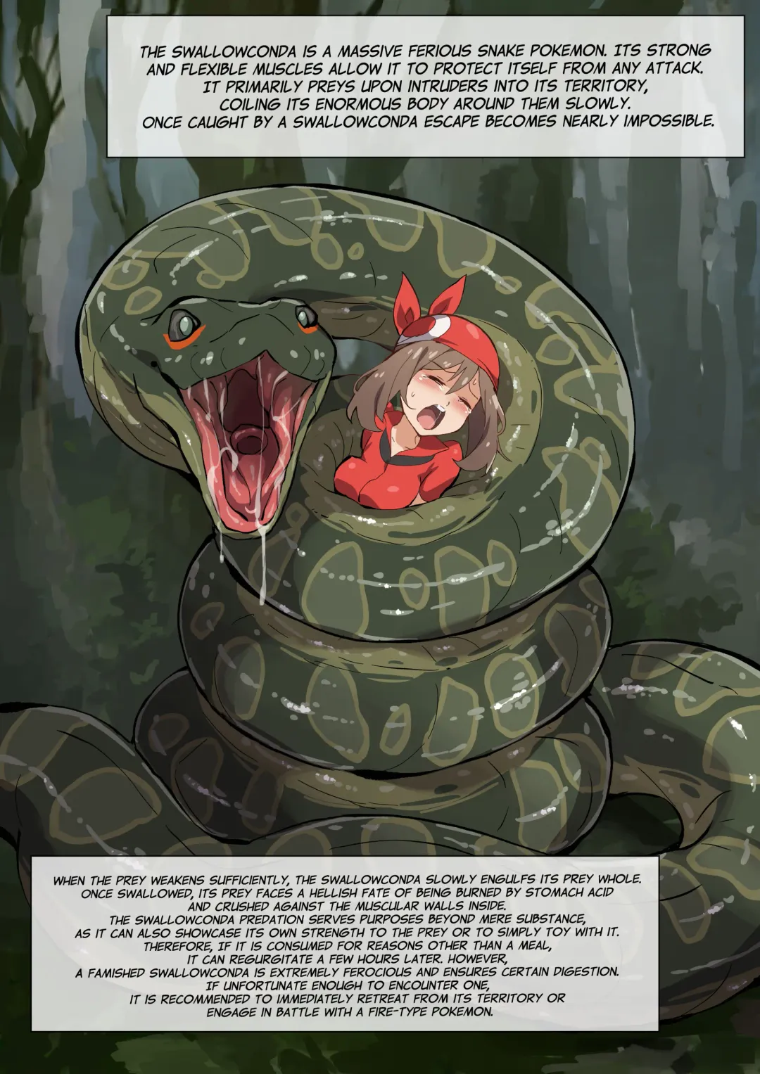 [Co Ma] [Mist Night (Co_Ma) Hell Of Swallowed One-Shot Haruka Vs Swallowconda (Pokemon) [English] Fhentai - Page 8