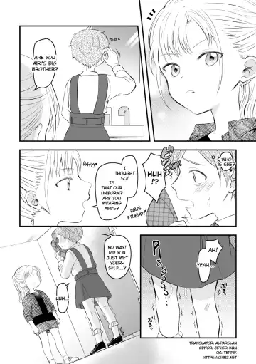 [Hirota Shimaguni] Josou o Imouto no Tomodachi ni Mirarete Morashichau Otokonoko | A Boy Who Wet Himself When He Was Seen Crossdressing by His Little Sister's Friend Fhentai - Page 3