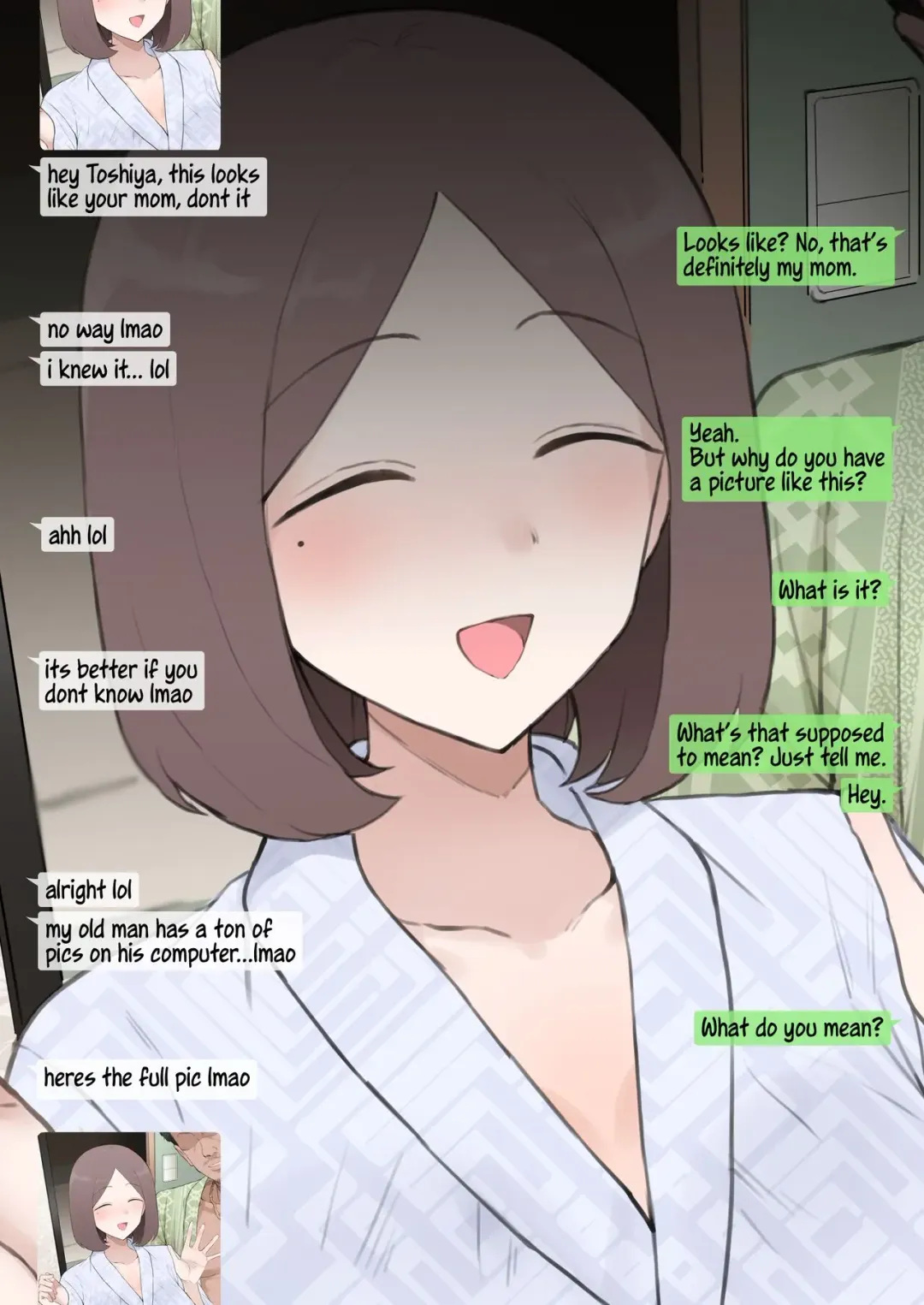 [Terasu Mc] Mom LINE NTR Fhentai - Page 1