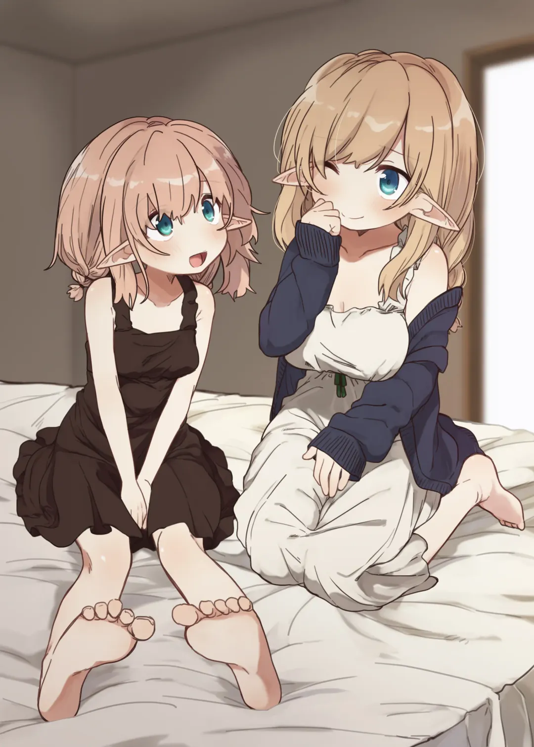 [Pan Koojo] Elf no Shimai-tachi. - the elf sisters Fhentai - Page 2