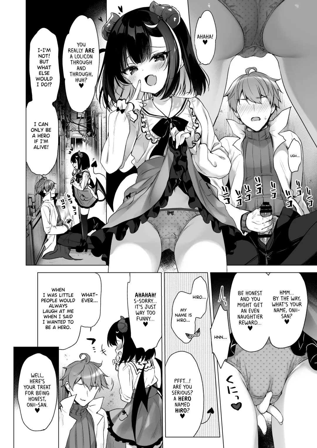 [Ichiri] Tsuyo tsuyo Mesugaki Villain to Yowa yowa Hero no Ore | The Very very Strong Bratty Villain and I, the Very very Weak Hero Fhentai - Page 7