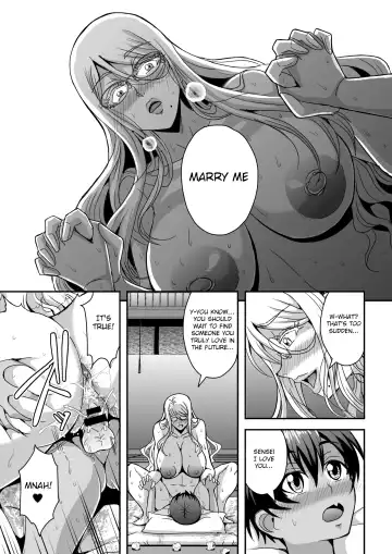 [Mifune Seijirou] Bakunyuu Hitozuma Kinpatsu Gaikokujin Jokyoushi ga Mura no Inshuu de Kasshoku Shota no Fudeoroshi o Suru Hanashi Fhentai - Page 38