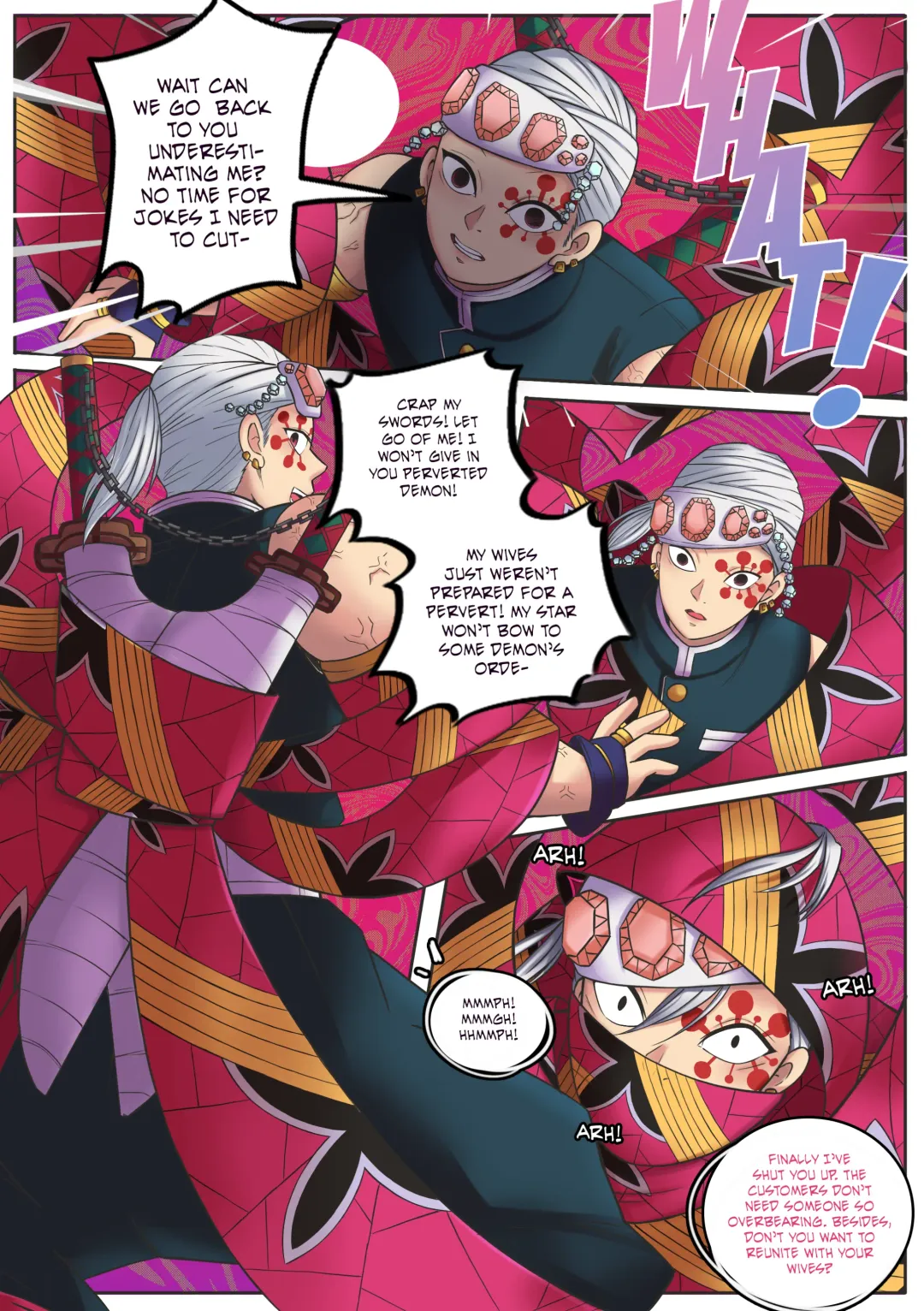 [Meowwithme] Kimetsu no Yaiba: Red Light District Fhentai - Page 3