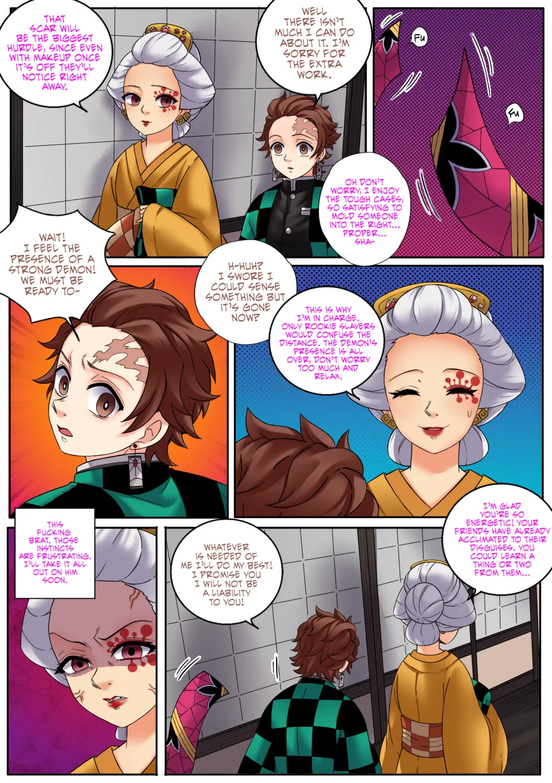 [Meowwithme] Kimetsu no Yaiba: Red Light District Fhentai - Page 37