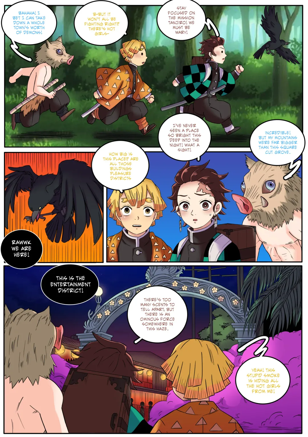 [Meowwithme] Kimetsu no Yaiba: Red Light District Fhentai - Page 9