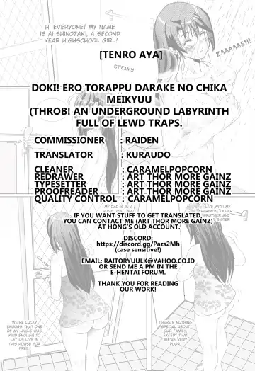 [Tenro Aya] Doki! Ero Trap Darake no Chika Meikyuu | Throb! An Underground Labyrinth Full of Lewd Traps Fhentai - Page 26