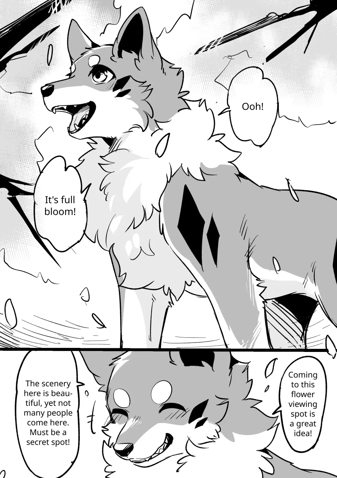 [Minaga Tsukune] Ohanami Anaba Spot | Secret Flower Viewing Spot (decensored) Fhentai - Page 1