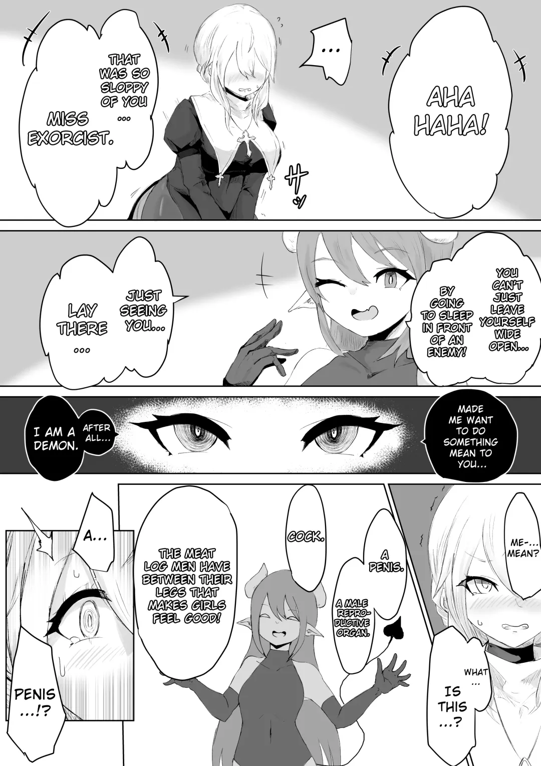 Exorcist no Haiboku Succubus to Futanari Hen | Exorcist's Defeat ~ Futanari x Succubus Story ~ Fhentai - Page 11
