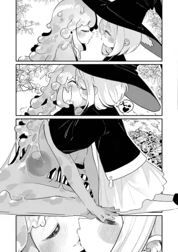 [Shiratama Moti] Kairoudouketsu no Chigiri Slime Musume to Ichaicha Nurunuru Yuri Ecchi shite Slime-ka suru Loli Mahoutsukai Fhentai - Page 7