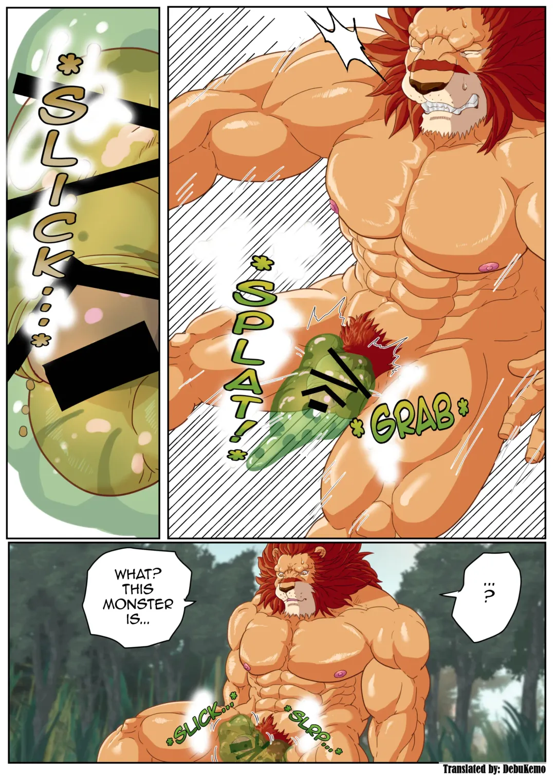 [Tamineko] Leo Kokuou no Shasei Kikou ~ Hajimari no Shasei to Kasshoku no Ou no Seitan | King Leo's Ejaculation Journey ~ First Ejaculation and Birth of the Dark King Fhentai - Page 6