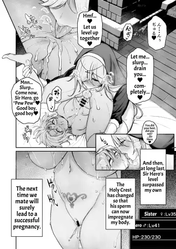 [Shingo.] Yuusha-sama ga Yowakute Fuan nanode Kami wa Sister ni Tanetsuke Koubi o Meijimashita | The Hero Is Weak And Worrisome, So God Commanded A Nun To Procreate With Him Fhentai - Page 39