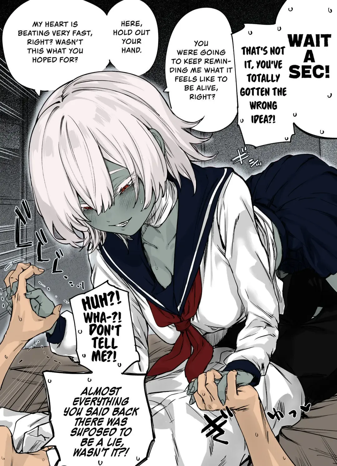 [Yakitomato] Zombi-Kei Osananajimi-chan ni Sei no Jikkan o Oshierarechau Manga | A Manga About Teaching My Zombie Childhood Friend The Real Feeling of Sex Fhentai - Page 3