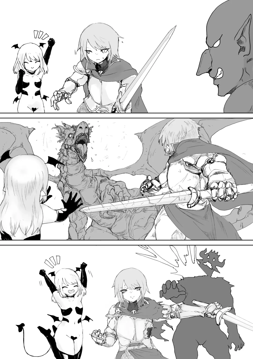 Succubus no Daibouken ~Yuusha-sama no Nakama ni Natta Furi shite Hime-sama to no Shoya ni Muriyari Ochinchin Netochatta Ohanashi~ Fhentai - Page 4