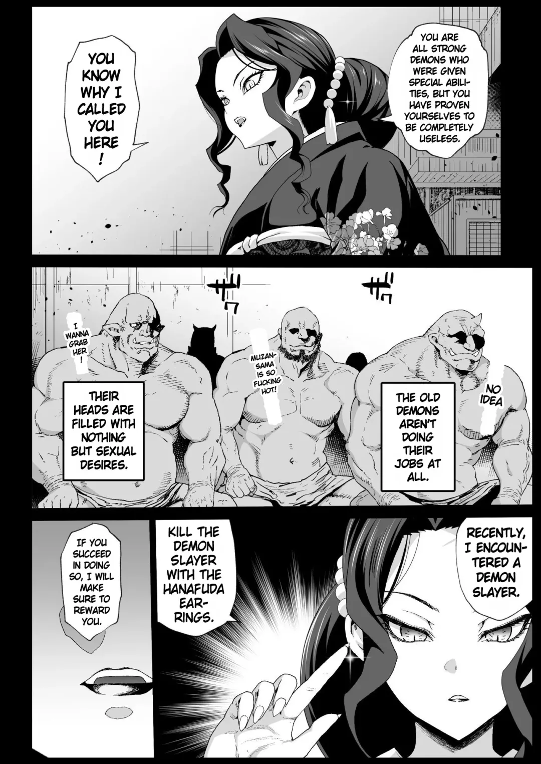 [Ma-kurou] RAPE OF DEMON SLAYER 4 | Making a Mess of Lady Muzan-sama Fhentai - Page 5