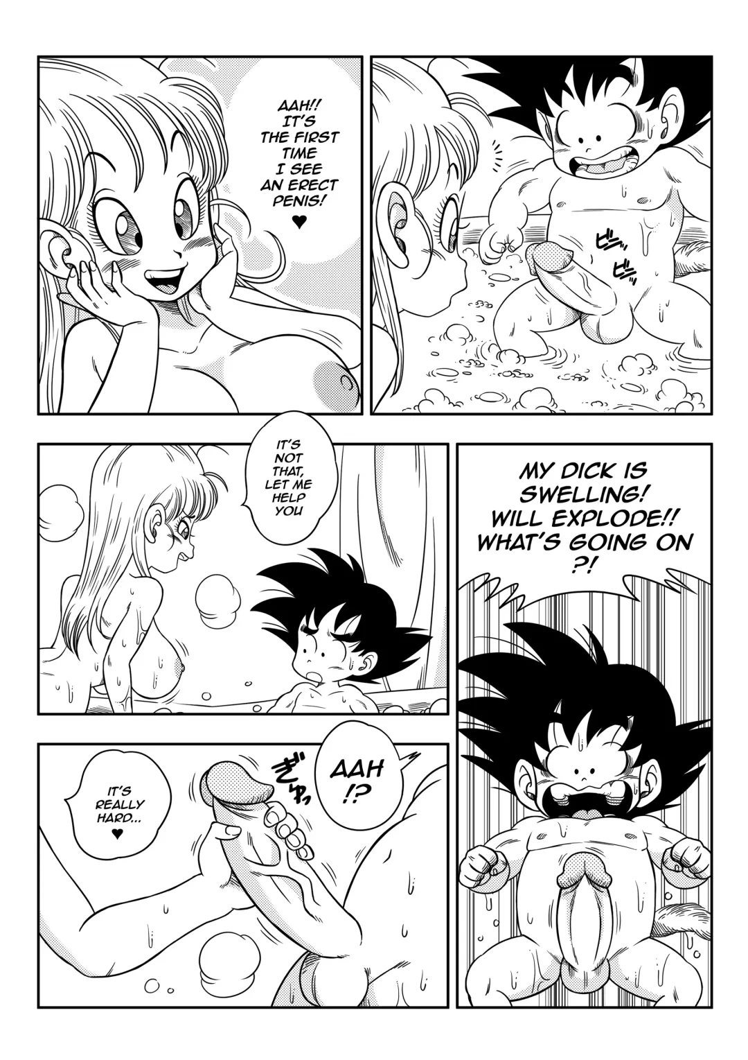 [Yamamoto] Dragon Ball: Episode 1 - Sex in the bath Fhentai - Page 6