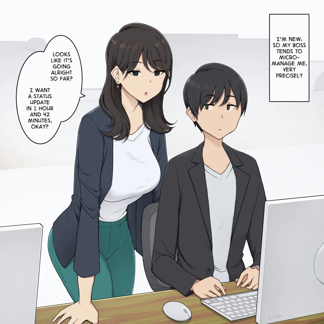 [Wakamatsu] Reitetsu Kyonyuu Onna Joushi ni Tetteiteki ni Schedule Kanri sareru Hanashi | My Cool, Large-Chested Boss Keeps Me On a Strict Schedule Fhentai - Page 1