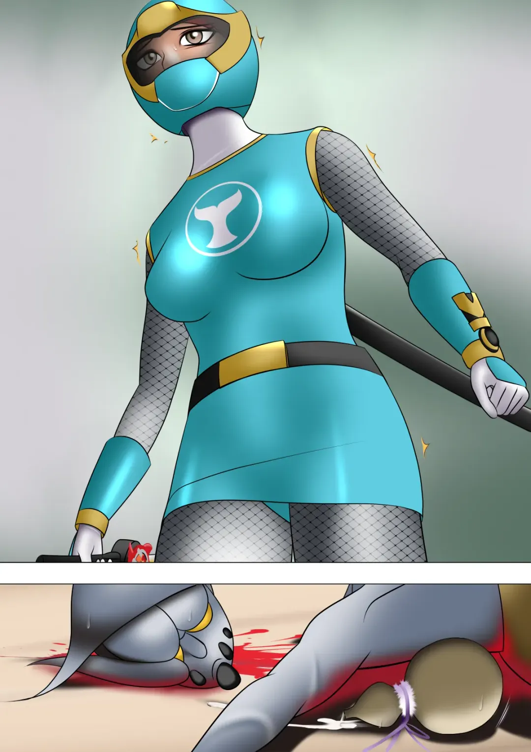 Haiboku Hiroin Ringu Auto Fhentai - Page 71