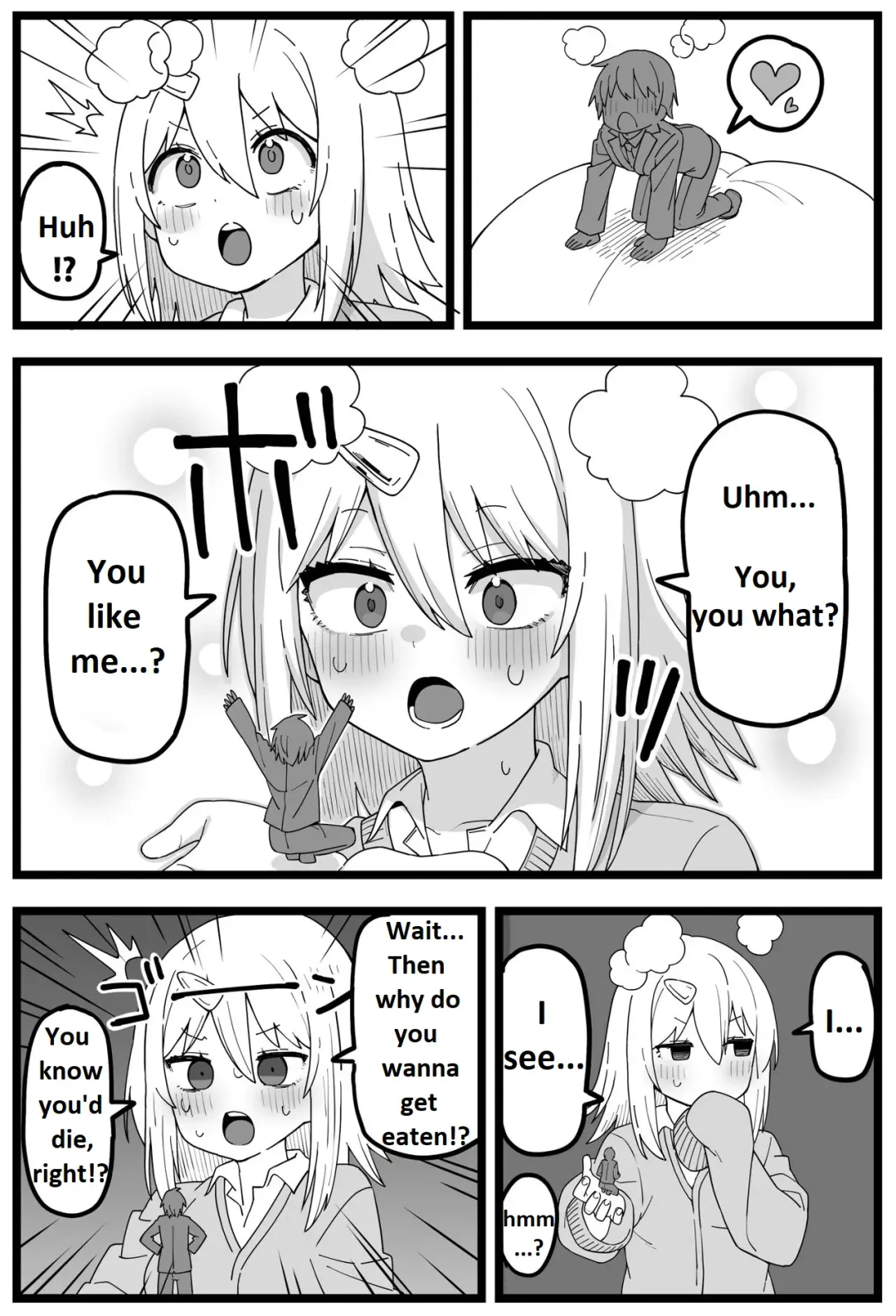 [Shiheki] Doushitemo Onnanoko ni Taberaretai Manga | Manga - He really wants to be eaten by a girl Fhentai - Page 4